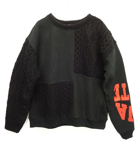 画像: ink "FUSION REVERSE" リバースウィーブ x フィッシャーマンセーター L (NEW) 「Knit」 入荷しました。