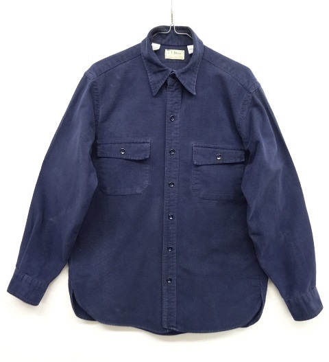 画像: 80'S L.L.Bean シャモアクロス 長袖 ワークシャツ USA製 (VINTAGE) 「L/S Shirt」 入荷しました。