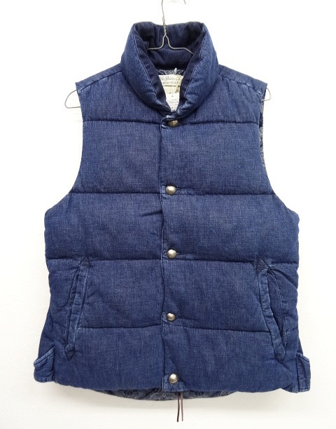 画像: Remi Relief ナチュラル加工 デニム ダウンベスト BLUE (NEW) 「No Sleeve」 入荷しました。