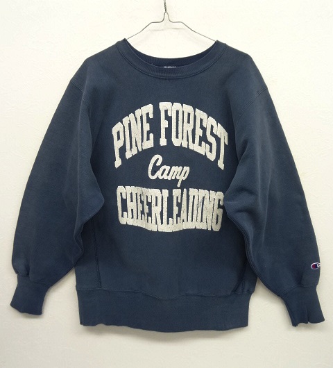 画像: 90'S CHAMPION 刺繍タグ 両面3段プリント リバースウィーブ NAVY USA製 (VINTAGE) 「Sweat Shirt」 入荷しました。