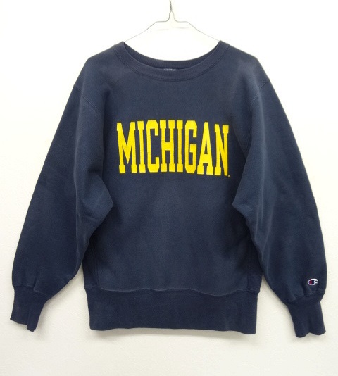 画像: 90'S CHAMPION 刺繍タグ リバースウィーブ NAVY USA製 (VINTAGE) 「Sweat Shirt」 入荷しました。