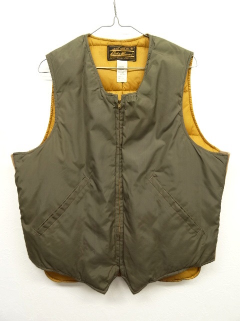 画像: 70'S EDDIE BAUER TALONジップ ダウンベスト 黒タグ (VINTAGE) 「No Sleeve」 入荷しました。