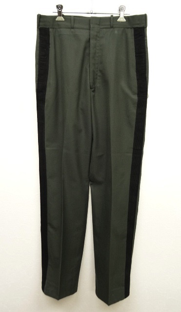 画像: 80'S アメリカ軍 US ARMY ウールトラウザーズ ドレスパンツ ライン入り OLIVE/BLACK (VINTAGE) 「Bottoms」 入荷しました。