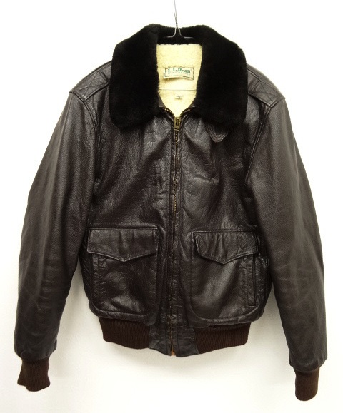 画像: 70'S L.L.Bean 裏ムートン入り G-1 レザーボンバージャケット USA製 (VINTAGE) 「Jacket」 入荷しました。