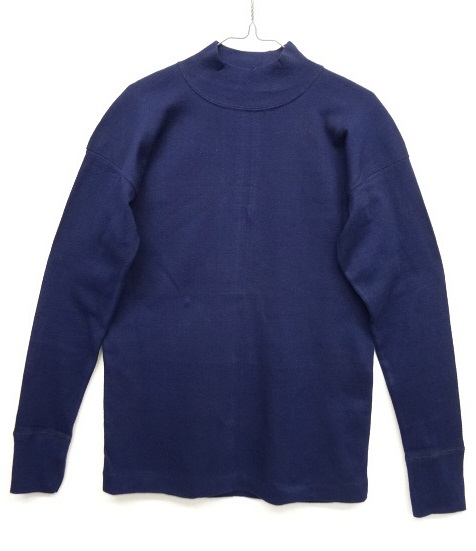 画像: 70'S イタリア軍 モックネック ハイゲージ コットンセーター (DEADSTOCK) 「Knit」 入荷しました。