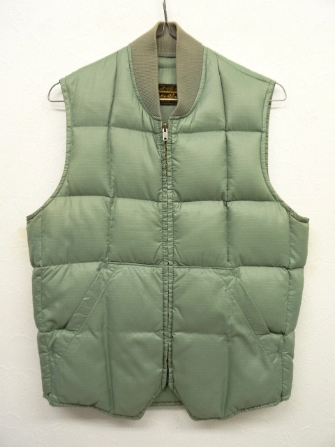 画像: 70'S EDDIE BAUER 黒タグ TALONジップ ダウンベスト LT GREEN (VINTAGE) 「No Sleeve」 入荷しました。