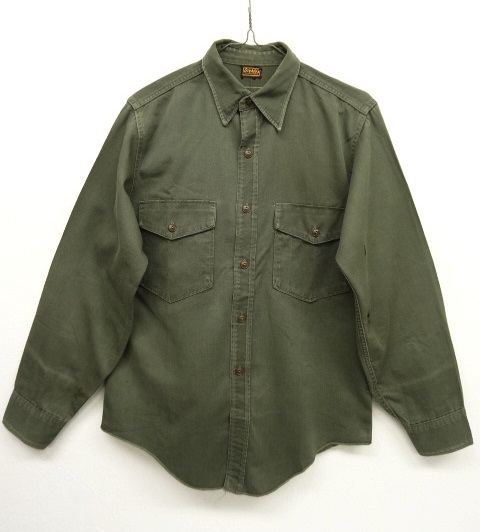 画像: 50'S DICKIE'S ツイル ワークシャツ KHAKI (VINTAGE) 「L/S Shirt」 入荷しました。