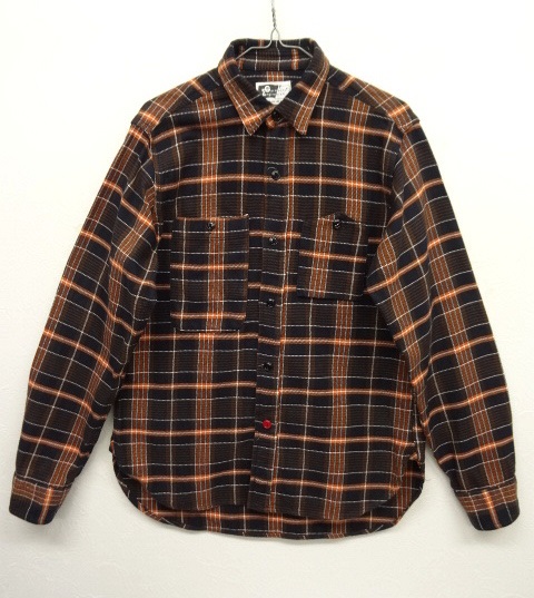 画像: Engineered Garments マチ付き フランネル ワークシャツ USA製 (USED) 「L/S Shirt」 入荷しました。