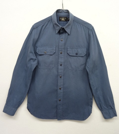 画像: RRL マチ付き HBT ワークシャツ (USED) 「L/S Shirt」 入荷しました。