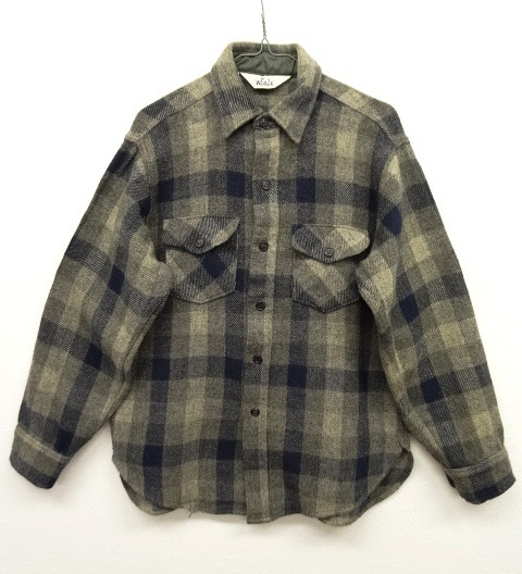 画像: 70'S WOOLRICH ウールシャツ チェック柄 USA製 (VINTAGE) 「L/S Shirt」 入荷しました。