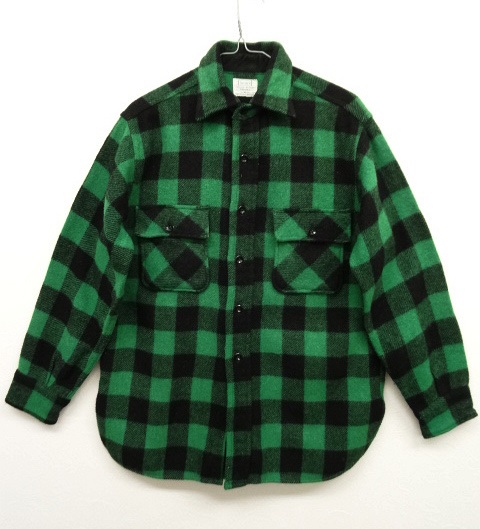 画像: 60'S SEARS マチ付き ウールシャツ バッファローチェック (VINTAGE) 「L/S Shirt」 入荷しました。