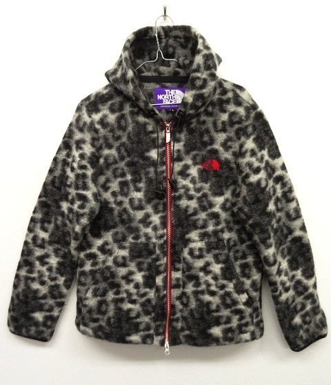 画像: THE NORTH FACE PURPLE LABEL 縮絨 ニットパーカー レオパード柄 (USED) 「Parka」 入荷しました。