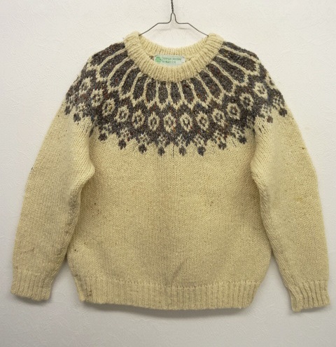 画像: DONEGAL WOOLLEN PRODUCTS LTD ノルディックセーター アイルランド製 (USED) 「Knit」 入荷しました。