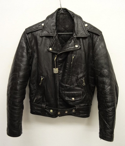 画像: 60'S UNKNOWN レザー ダブルライダースジャケット (VINTAGE) 「Jacket」 入荷しました。