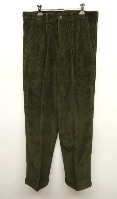 画像: DOCKERS ツープリーツ 太畝 コーデュロイパンツ OLIVE (NEW) 「Bottoms」 入荷しました。