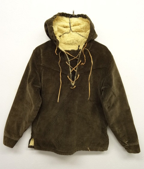 画像: 60'S SEARS 裏ボア入り コーデュロイ レースアップパーカー (VINTAGE) 「Jacket」 入荷しました。