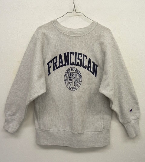 画像: 90'S CHAMPION 刺繍タグ リバースウィーブ GREY USA製 (VINTAGE) 「Sweat Shirt」 入荷しました。