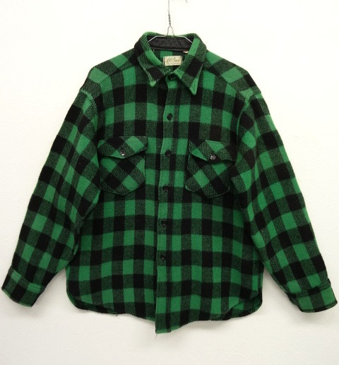 画像: 70'S L.L.Bean 筆記体タグ ウール 長袖 ワークシャツ (VINTAGE) 「L/S Shirt」 入荷しました。