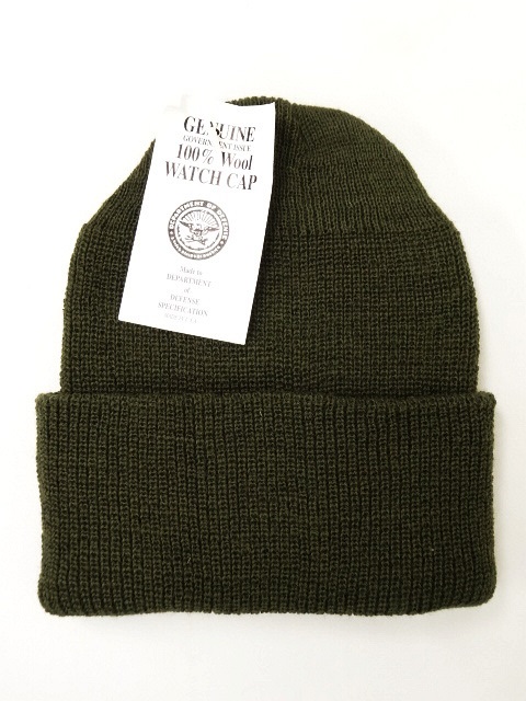 画像: 90'S アメリカ軍 US ARMY ウール ワッチキャップ OLIVE (DEADSTOCK) 「Cap」 入荷しました。