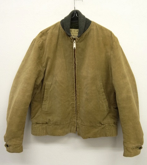 画像: 50'S SPORTSWEAR 裏ボア入り コーデュロイジャケット ADAMSジップ (VINTAGE) 「Jacket」 入荷しました。