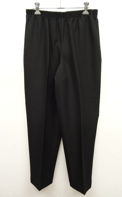 画像: ウエストゴム入り スラックス イージーパンツ BLACK USA製 (USED) 「Bottoms」 入荷しました。