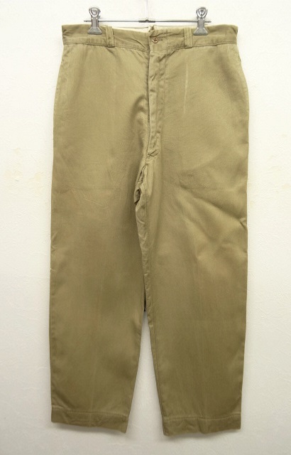 画像: 60'S アメリカ軍 US ARMY チノパンツ SERVALジップ (VINTAGE) 「Bottoms」 入荷しました。