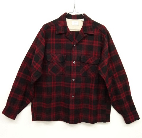 画像: 60'S SEARS オープンカラー ウールシャツ チェック柄 (VINTAGE) 「L/S Shirt」 入荷しました。