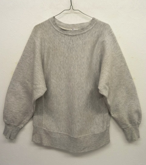 画像: 80'S CHAMPION トリコタグ 目無し リバースウィーブ 無地 GREY USA製 (VINTAGE) 「Sweat Shirt」 入荷しました。