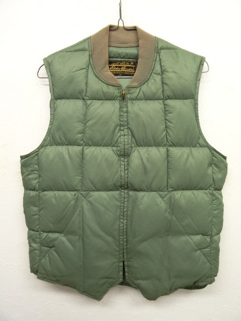 画像: 70'S EDDIE BAUER 黒タグ TALONジップ ダウンベスト LT GREEN (VINTAGE) 「No Sleeve」 入荷しました。