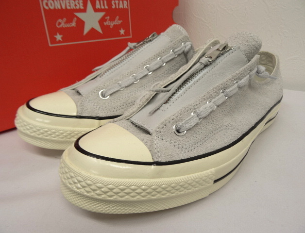 画像: Converse First String チャックテイラー 三ツ星ヒールパッチ ジップ付き スウェード LT GREY (NEW) 「Shoes」 入荷しました。
