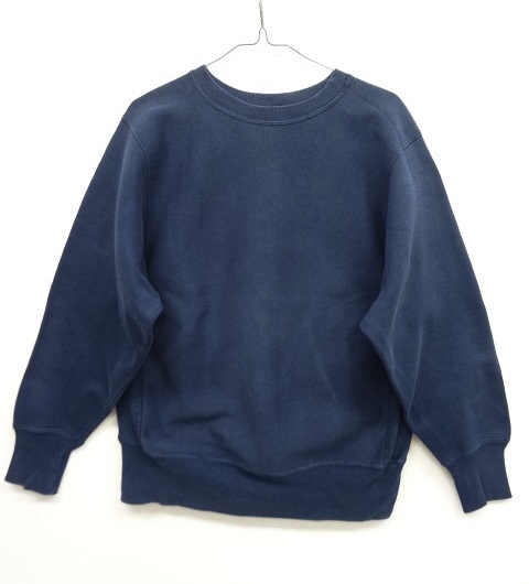 画像: 90'S CHAMPION 刺繍タグ 目無し リバースウィーブ 無地 NAVY USA製 (VINTAGE) 「Sweat Shirt」 入荷しました。