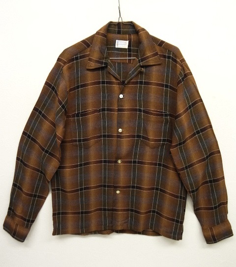 画像: 60'S TOWNCRAFT レーヨン オープンカラーシャツ オンブレチェック (VINTAGE) 「L/S Shirt」 入荷しました。