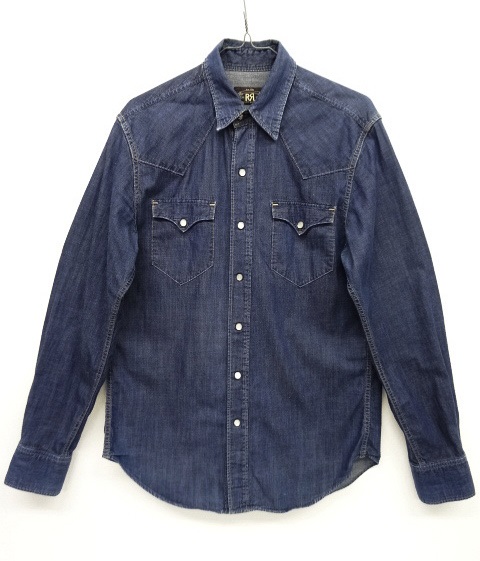 画像: RRL コンチョボタン 耳付きデニム ウエスタンシャツ USA製 (USED) 「L/S Shirt」 入荷しました。