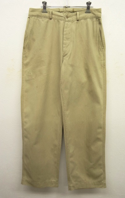 画像: 50'S アメリカ軍 USMC サイドシームダブルステッチ チノパンツ (VINTAGE) 「Bottoms」 入荷しました。