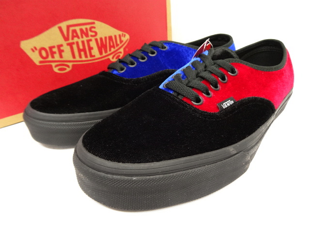 画像: 日本未発売 VANS "AUTHENTIC" ベロア カラーブロック (NEW) 「Shoes」 入荷しました。