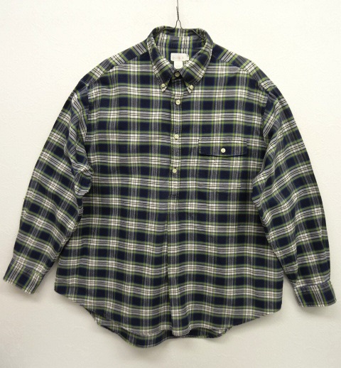 画像: 90'S J.CREW オックスフォード プルオーバーシャツ チェック柄 (VINTAGE) 「L/S Shirt」 入荷しました。