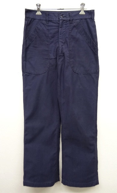 画像: 70'S アメリカ軍 US NAVY ユーティリティパンツ DARK BLUE 30R (VINTAGE) 「Bottoms」 入荷しました。