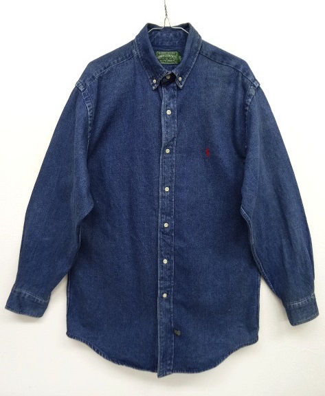 画像: 90'S POLO COUNTRY デニム BDシャツ INDIGO (VINTAGE) 「L/S Shirt」 入荷しました。