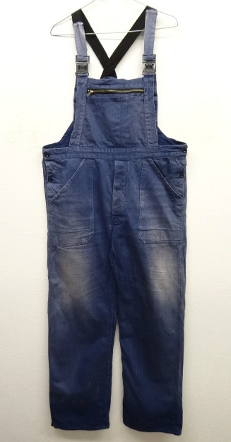 画像: ユーロ ワーク HBT オーバーオール ブルー (VINTAGE) 「Bottoms」 入荷しました。