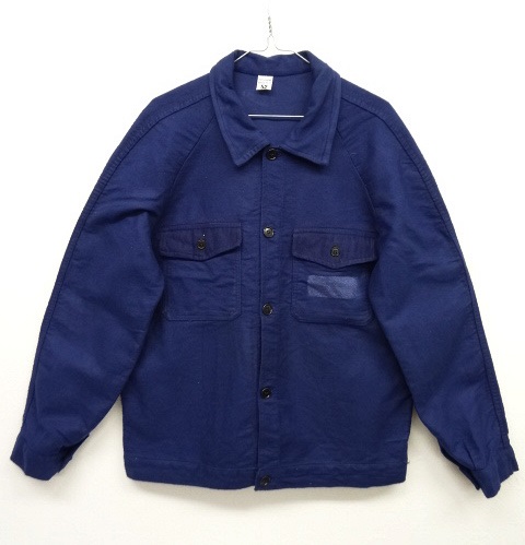 画像: ユーロ ワーク モールスキン ジャケット ブルー (VINTAGE) 「Jacket」 入荷しました。