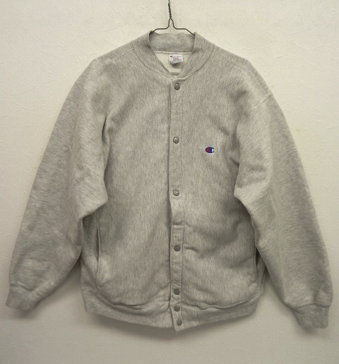 画像: 80'S CHAMPION トリコタグ リバースウィーブ スナップボタン カーディガン グレー USA製 (VINTAGE) 「Sweat Shirt」 入荷しました。
