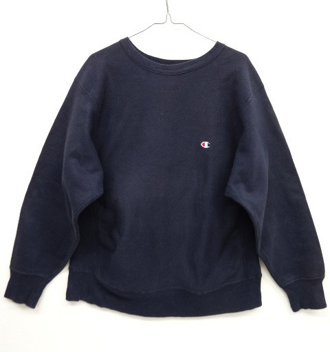 画像: 80'S CHAMPION トリコタグ リバースウィーブ 無地 ネイビー USA製 (VINTAGE) 「Sweat Shirt」 入荷しました。
