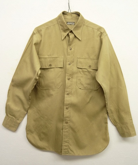 画像: 50'S アメリカ軍 US ARMY マチ付き オフィサーシャツ (VINTAGE) 「L/S Shirt」 入荷しました。
