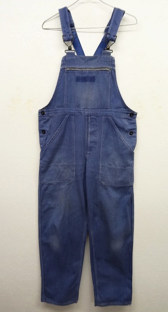 画像: ユーロ ワーク HBT オーバーオール ブルー (VINTAGE) 「Bottoms」 入荷しました。