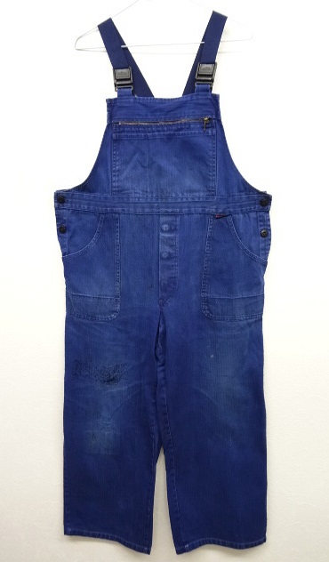 画像: ユーロ ワーク HBT オーバーオール ブルー (VINTAGE) 「Bottoms」 入荷しました。