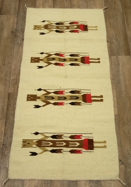 画像: ナバホ族 ハンドウーブン ラグ YEI 148cm x 73cm (ANTIQUE) 「Antique Goods」 入荷しました。