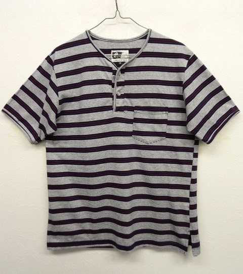 画像: Engineered Garments ヘンリーネック ポケット付き ボーダーTシャツ USA製 (USED) 「T-Shirt」 入荷しました。