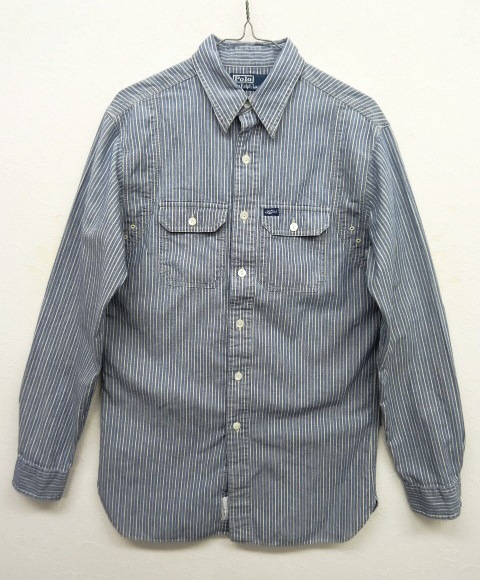 画像: RALPH LAUREN チンスト付き シャンブレー ワークシャツ (USED) 「L/S Shirt」 入荷しました。
