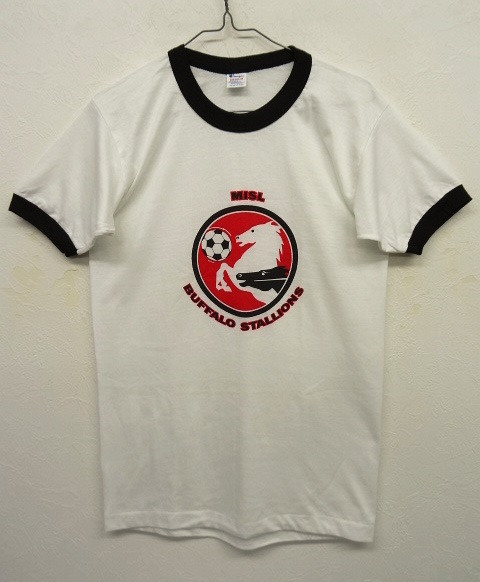 画像: 80'S CHAMPION トリコタグ 染み込みプリント リンガー Tシャツ USA製 (DEADSTOCK) 「T-Shirt」 入荷しました。