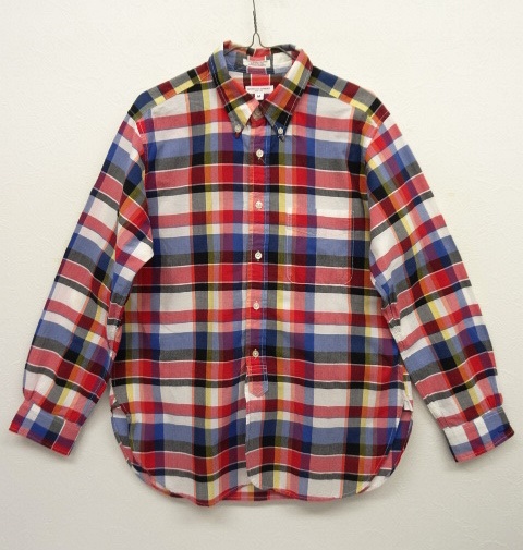 画像: Engineered Garments シングルニードル BDシャツ マドラスチェック USA製 (USED) 「L/S Shirt」 入荷しました。